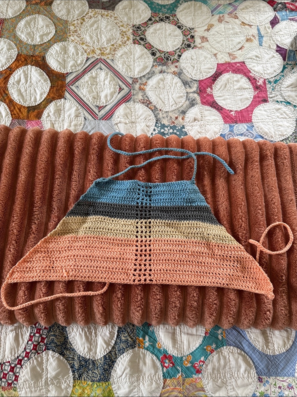 Hand crochet bra top
